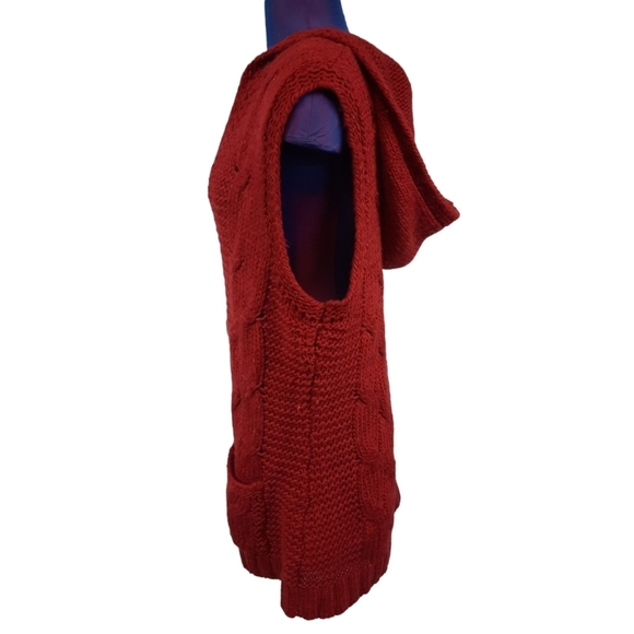 Eddie Bauer Rust Toggle Hooded Duster Sweater Vest Size XL‎ Women's - Picture 3 of 10